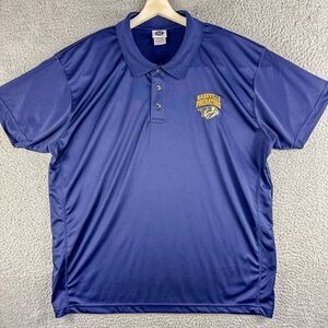 Nashville Predators Polo Shirt Men 2XL Blue Golf NHL Hockey Preppy Office Casual